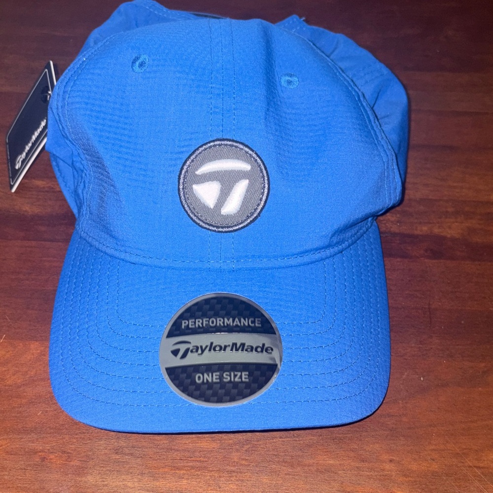 TaylorMade Bright Blue Performance Golf Cap with Embroidered Logo